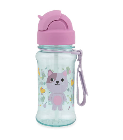 Besties Squad Tritan Straw Bottle - Cat