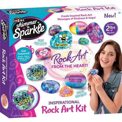 Cra-Z-Art - Shimmer 'n Sparkle Inspirational Rock Art | 8Y+