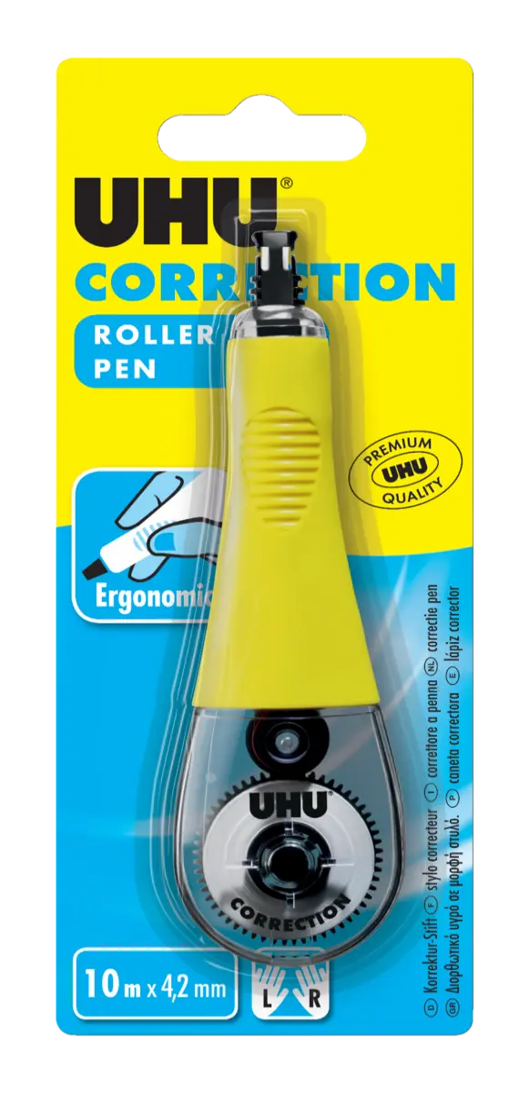 UHU Correction Roller Pen 10m blister pack