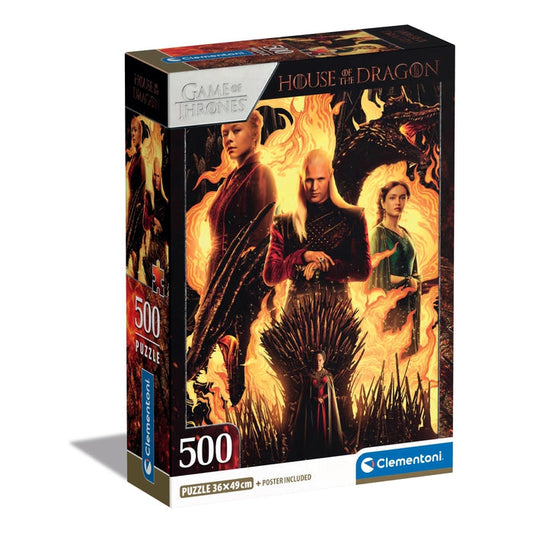 Clementoni House of the Dragon 500pc Compact Jigsaw Puzzle box