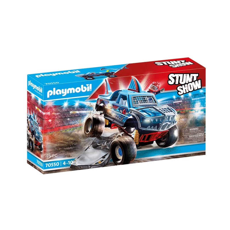Playmobil - Stunt Show Shark Monster Truck- 45 Pcs | 4Y+