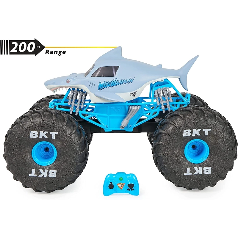Monster Jam - سيارة التحكم عن بعد ميجا ميجالودون بمقياس 1:6 | 4 سنوات فما فوق Monster Jam - سيارة التحكم عن بعد ميجا ميجالودون بمقياس 1:6 | 4 سنوات فما فوق