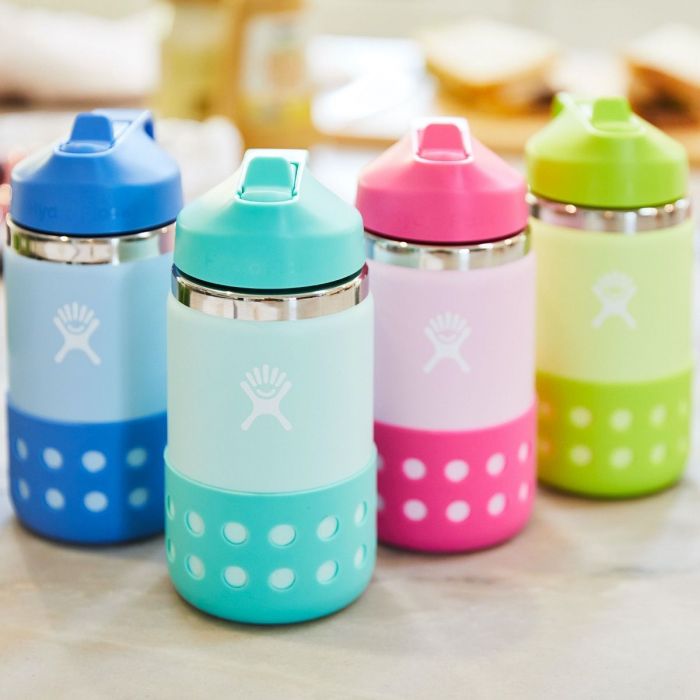 Hydro Flask - Kids Wide Mouth Straw Lid & Boot | WISTERIA | 355 ml Hydro Flask - Kids Wide Mouth Straw Lid & Boot | WISTERIA | 355 ml