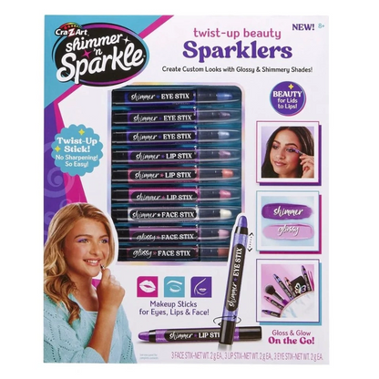 Cra-Z-Art - Shimmer 'n Sparkle Twist Up Beauty Sparklers | 8Y+