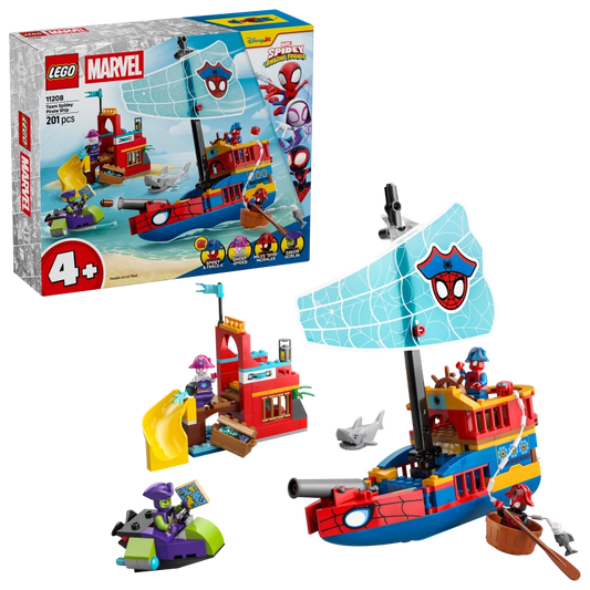 Lego - Team Spidey Pirate Ship 201 Pcs 4Y+ — BambiniJO Jordan