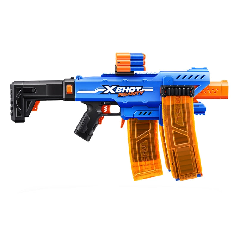 X-Shot - قاذف كليب مانيا الآلي إنسانيتي (72 طلقة سهام) | 8 سنوات فأكثر X-Shot - قاذف كليب مانيا الآلي إنسانيتي (72 طلقة سهام) | 8 سنوات فأكثر