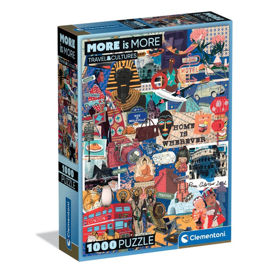 Clementoni More is More Travel and Cultures 1000pc Jigsaw Puzzle box