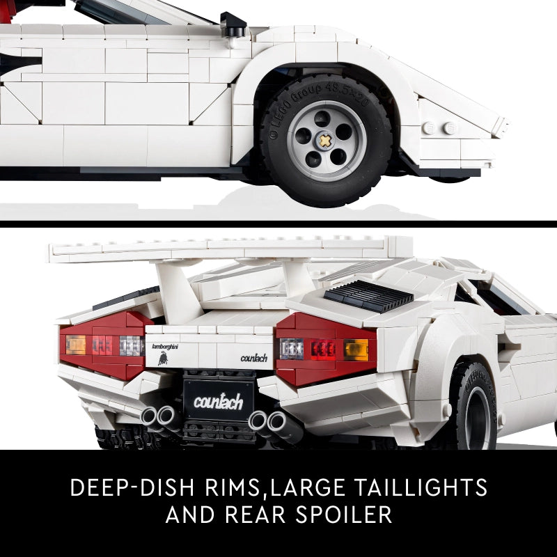 Lego - Lamborghini Countach 5000 Quattrovalvole (Rare Edition) 1506 Pcs 18Y+ — BambiniJO Jordan