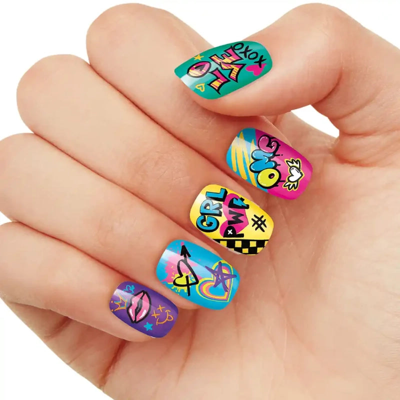 Cra-Z-Art - Shimmer 'n Sparkle Neon Craze Nail Time 3-in-1 Nail Art Designer | 8Y+