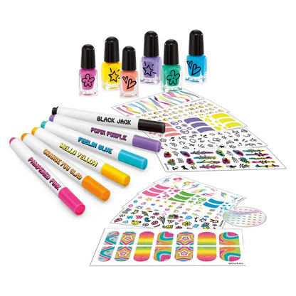 Cra-Z-Art - Shimmer 'n Sparkle Neon Craze Nail Time 3-in-1 Nail Art Designer | 8Y+