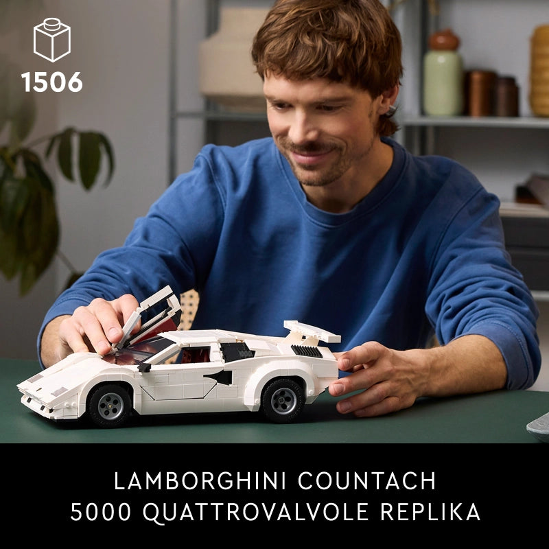 Lego - Lamborghini Countach 5000 Quattrovalvole (Rare Edition) 1506 Pcs 18Y+ — BambiniJO Jordan