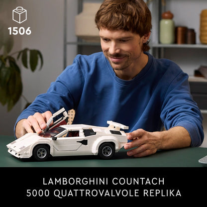 Lego - Lamborghini Countach 5000 Quattrovalvole (Rare Edition) 1506 Pcs 18Y+ — BambiniJO Jordan