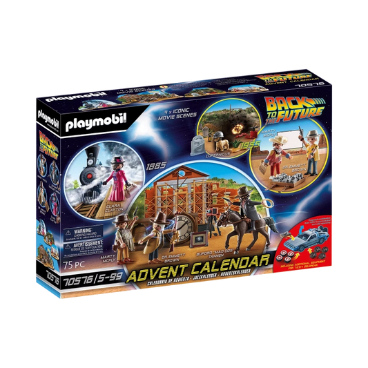 Playmobil - Advent Calendar Back to the Future Part 3- 75 Pcs | 5Y+