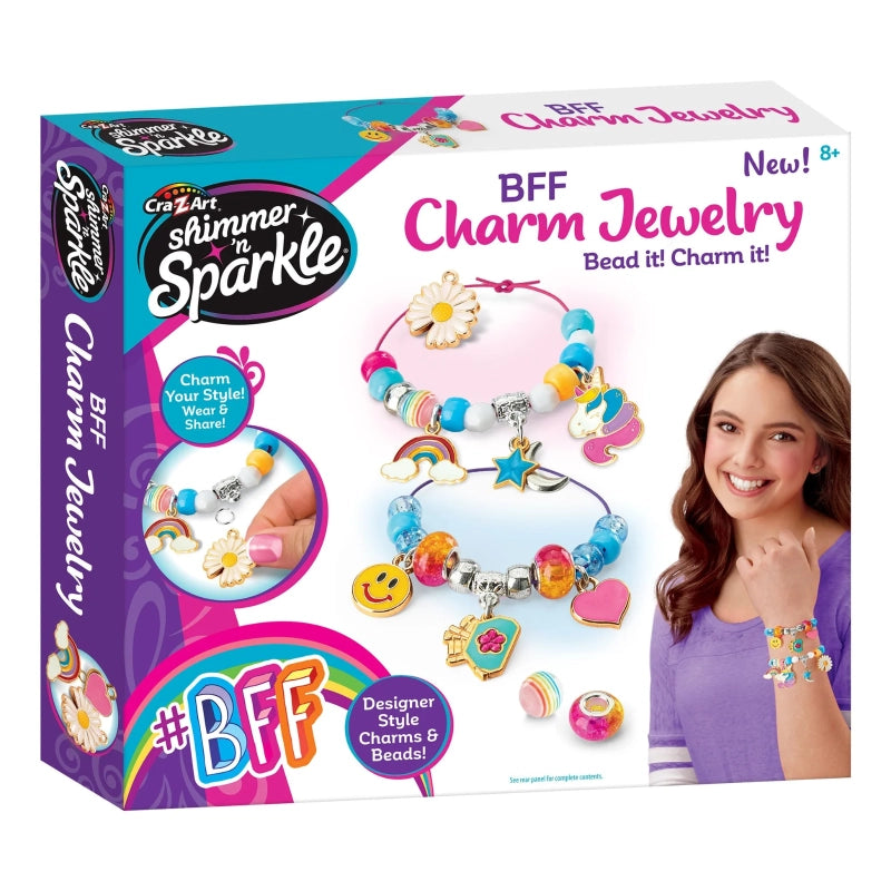 Cra-Z-Art - Shimmer n' Sparkle BFF Charm Jewelry Kit | 8Y+