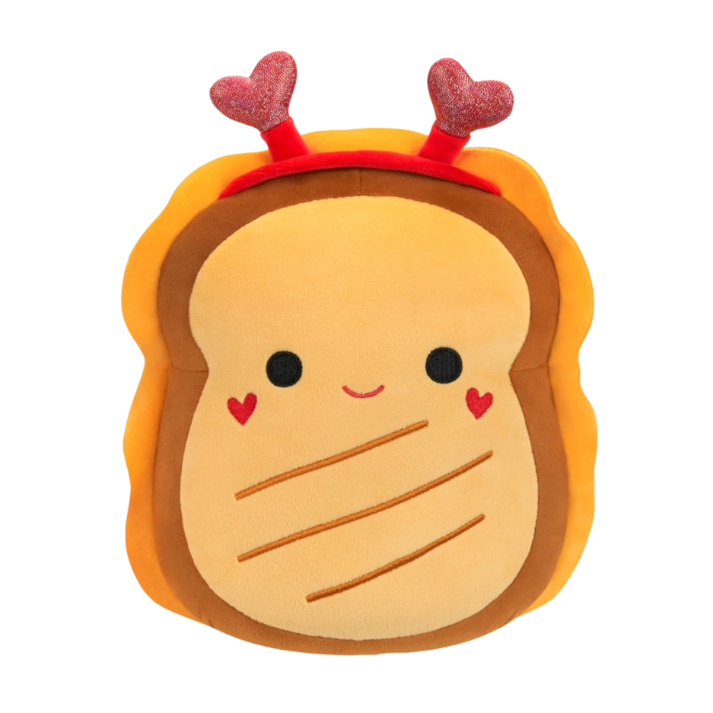 Squishmallows - Little Plush 5" Lil Gouda the Grilled Cheese with Heart Headband and Heart Cheeks | 1-6Y