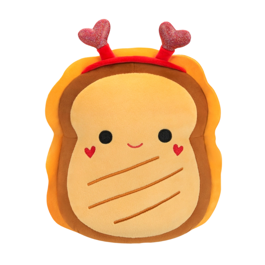 Squishmallows - Little Plush 5" Lil Gouda the Grilled Cheese with Heart Headband and Heart Cheeks | 1-6Y