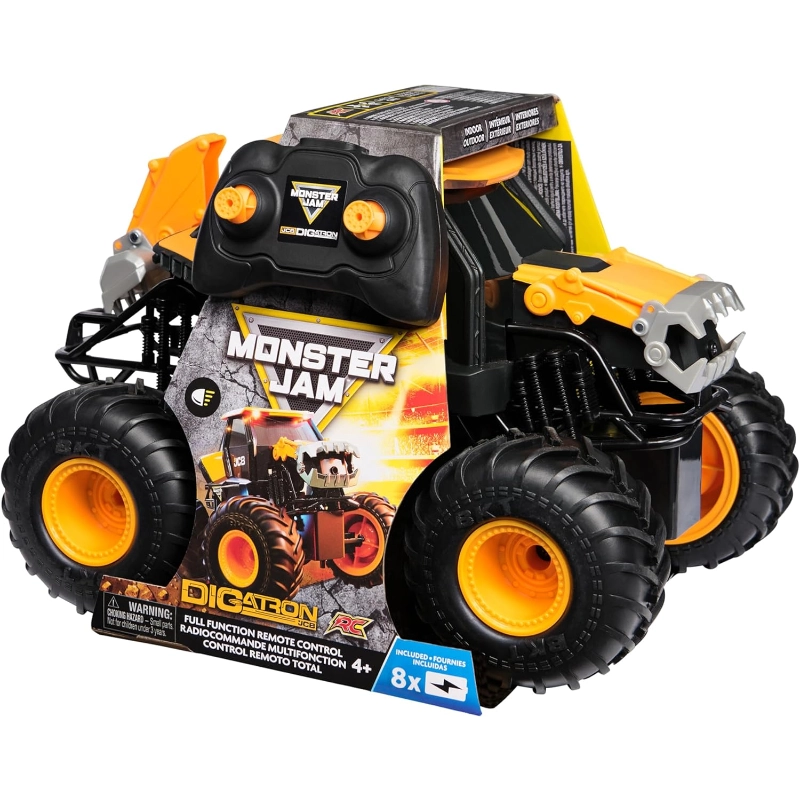 Monster Jam - شاحنة JCB Digatron بجهاز تحكم عن بعد بمقياس 1:15 | 4 سنوات فما فوق Monster Jam - شاحنة JCB Digatron بجهاز تحكم عن بعد بمقياس 1:15 | 4 سنوات فما فوق