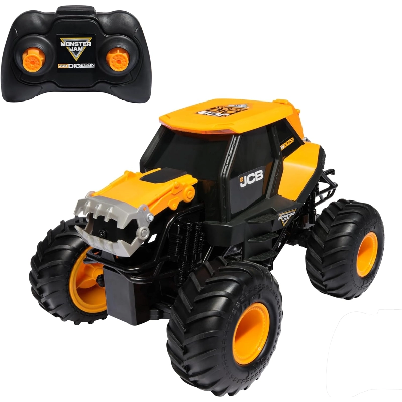 Monster Jam - شاحنة JCB Digatron بجهاز تحكم عن بعد بمقياس 1:15 | 4 سنوات فما فوق Monster Jam - شاحنة JCB Digatron بجهاز تحكم عن بعد بمقياس 1:15 | 4 سنوات فما فوق