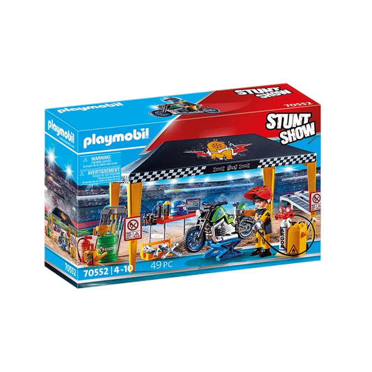 Playmobil - Stunt Show Service Tent- 49 Pcs | 4Y+