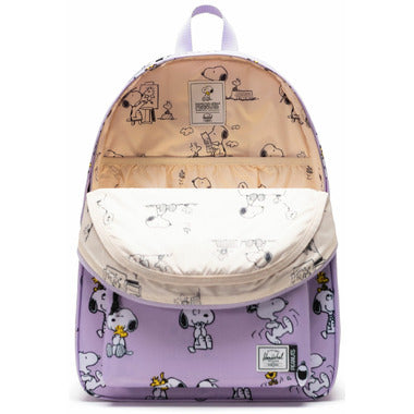 Herschel Classic XL Backpack Snoopy and Woodstock Pastel Lilac 30L - angle 3