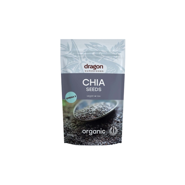 Dragon Superfoods Organic Chia Seeds 200g pouch