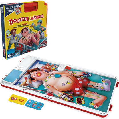 Hasbro Gaming - Operation Electronic Board Game in Carrying Case (French) | 6Y+