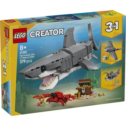 Lego - Fierce Shark with a Treasure Chest 379 Pcs 8Y+ — BambiniJO Jordan