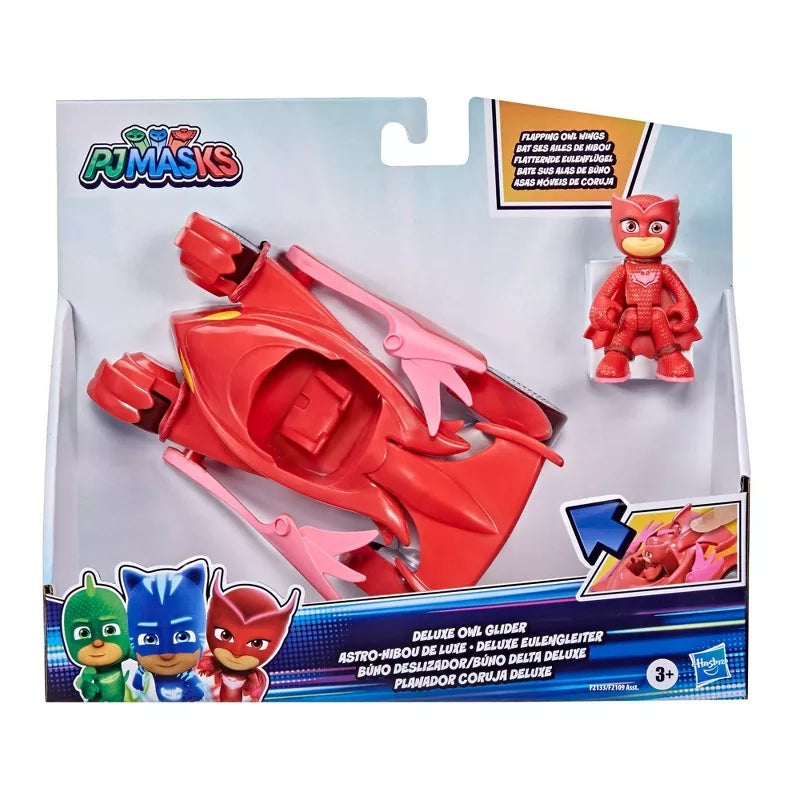 PJ Masks - Owlette Deluxe Vehicle Owl Glider Car with Owlette Figure | 3Y+