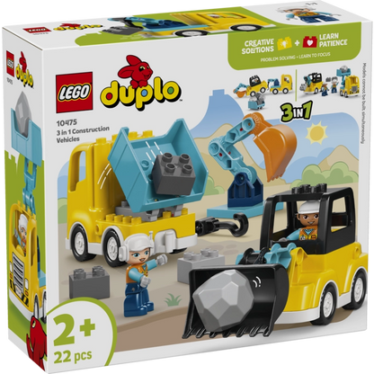Lego - 3 in 1 Construction Vehicles 22 Pcs 2Y+ — BambiniJO Jordan