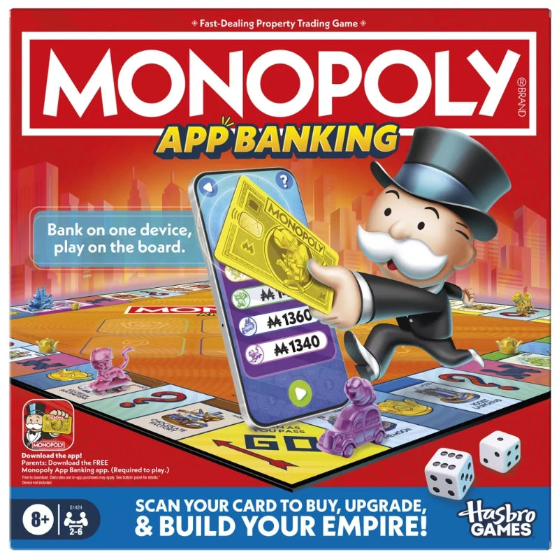 Hasbro Gaming - Monopoly App Banking Board Game | 8Y+