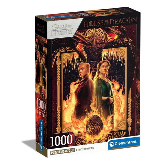 Clementoni House of the Dragon 1000pc Compact Jigsaw Puzzle box