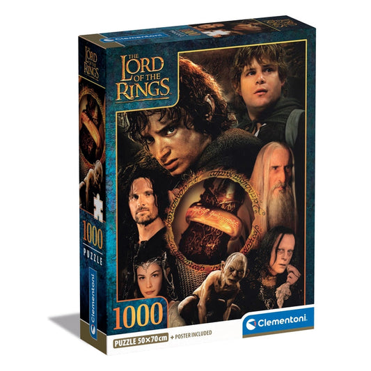 Clementoni The Lord of the Rings 1000pc Compact Jigsaw Puzzle box (Art. 39907)