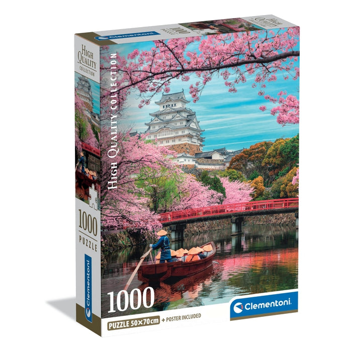 Clementoni 1000pc Himeji Castle in Spring Jigsaw Puzzle box art