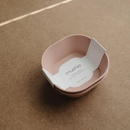 MUSHIE - Square Dinnerware Bowl - Set of 2 | Blush