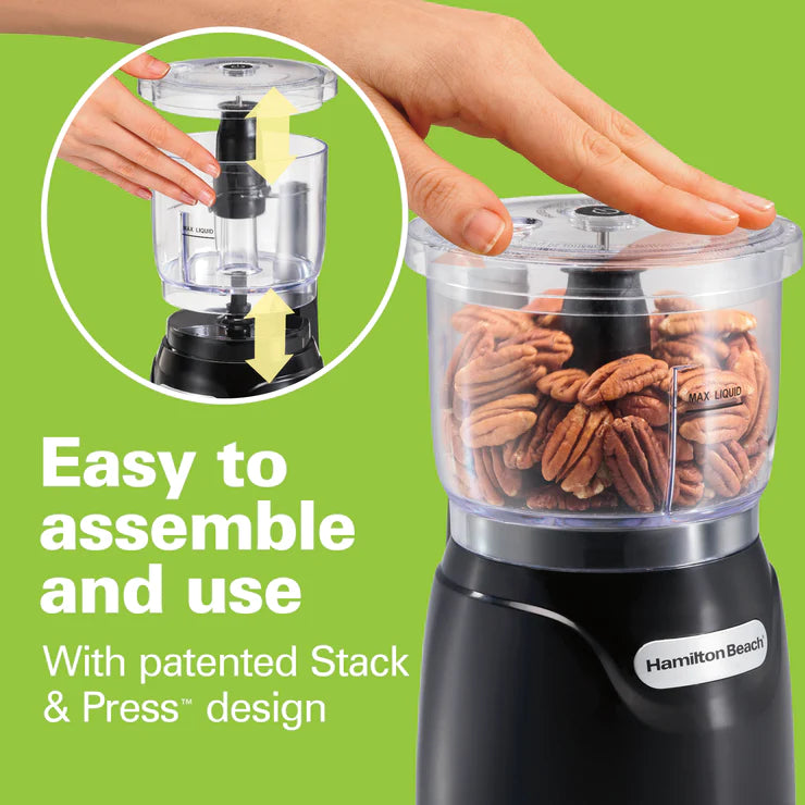 Hamilton Beach - Stack & Press™ Food Chopper - 710ml Hamilton Beach - Stack & Press™ Food Chopper - 710ml