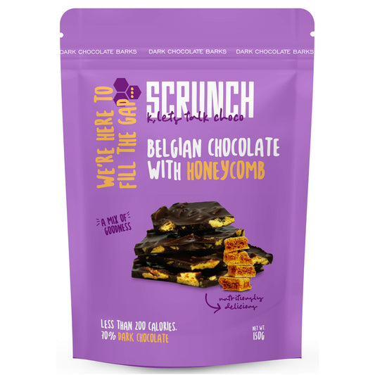 Scrunch - Belgian Dark Chocolate Barks with Honeycombs