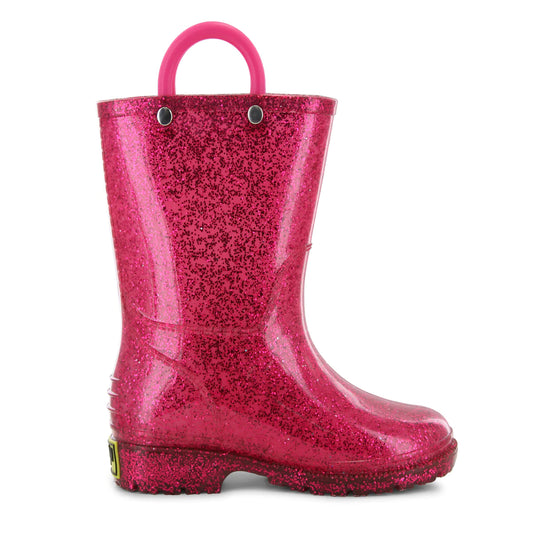 Western Chief Kids Glitter Pink Rain Boots
