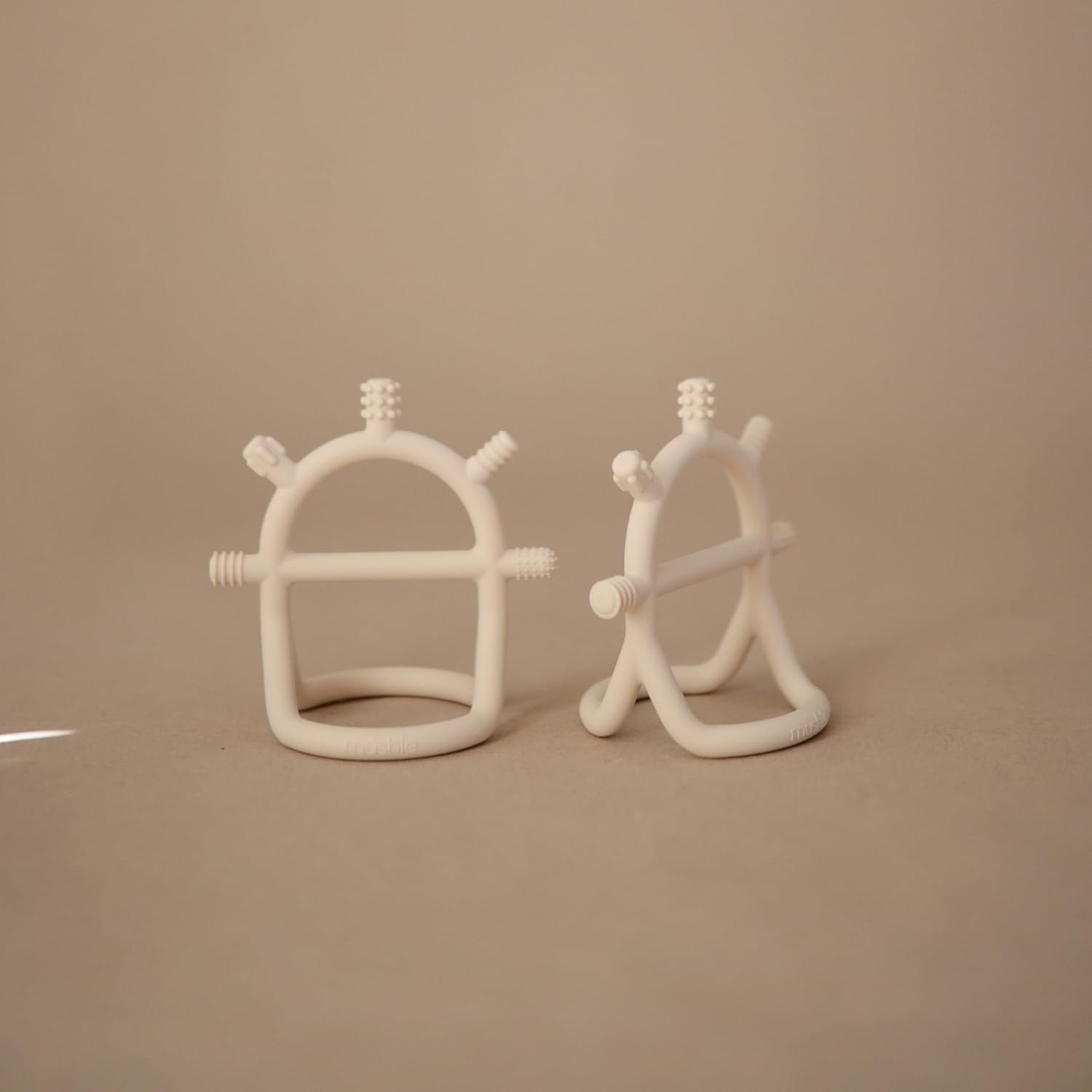 MUSHIE - No-Drop Silicone Teether | Shifting Sand MUSHIE - No-Drop Silicone Teether | Shifting Sand