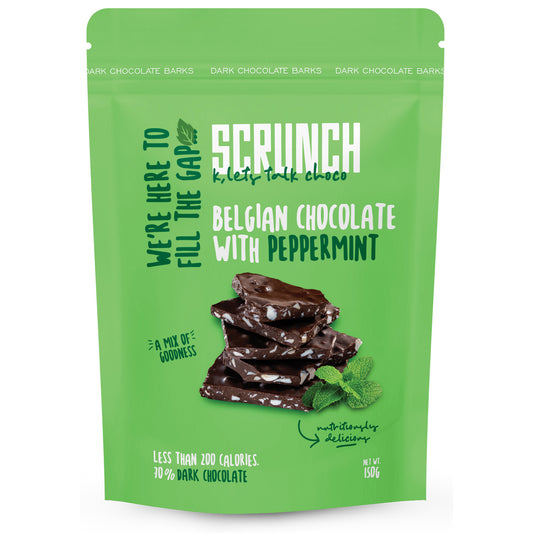 Scrunch - Belgian Dark Chocolate Barks with Mint