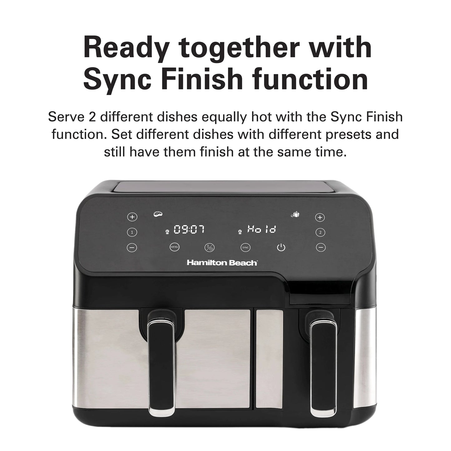 Hamilton Beach - Dual Basket Air Fryer 8.5L