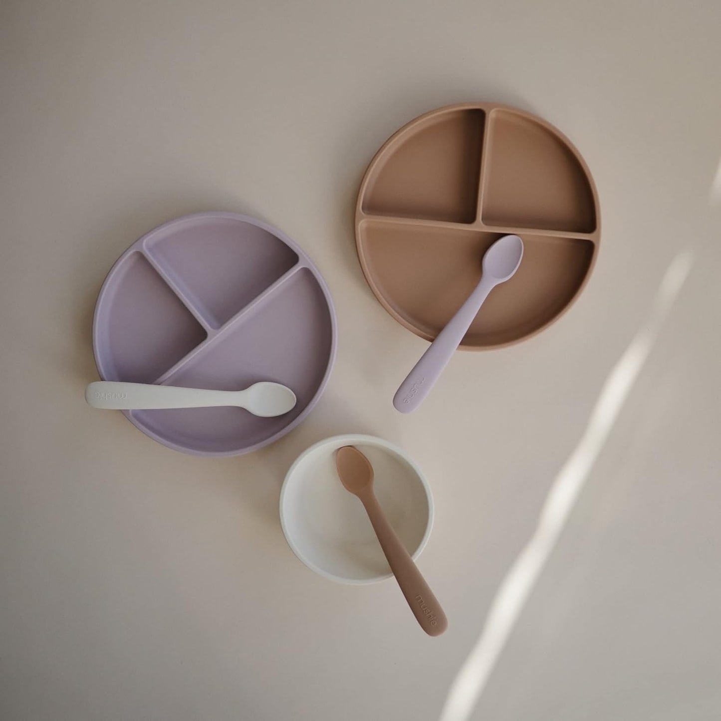 MUSHIE - Silicone Suction Plate | Stone
