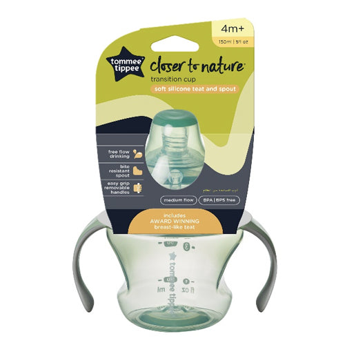 Tommee Tippee - Transition Soft Teat & Spout Cup | 150ml | 4m+ Tommee Tippee - Transition Soft Teat & Spout Cup | 150ml | 4m+