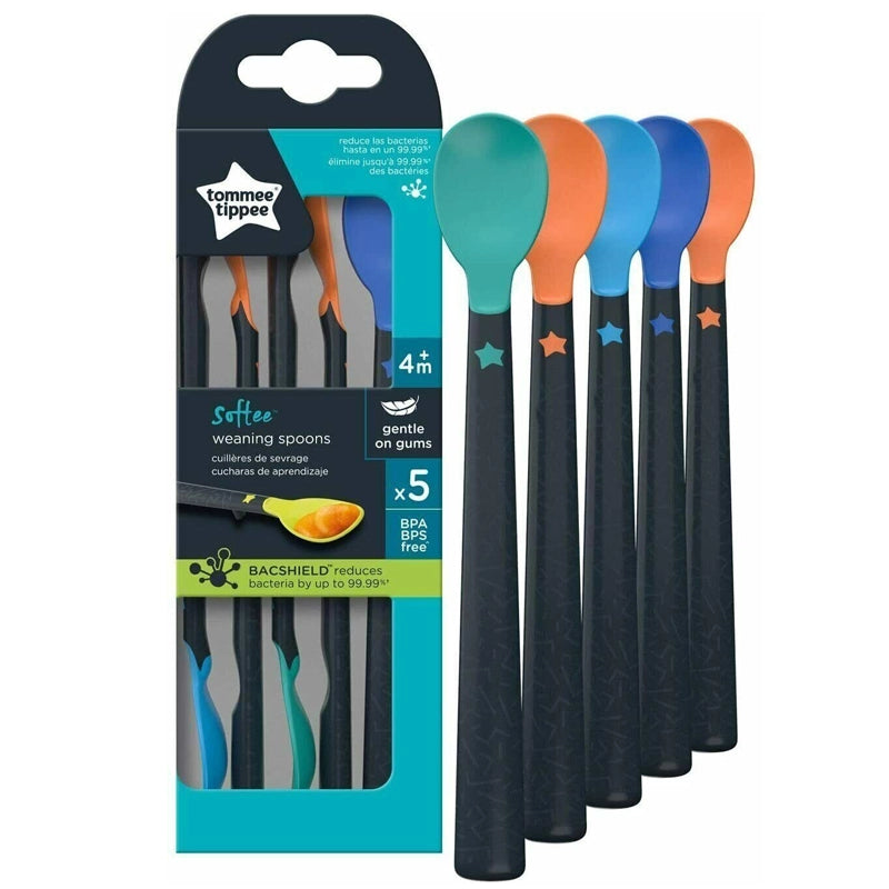 Tommee Tippee - Soft Weaning Spoons (5 Pcs) 4m+ Tommee Tippee - Soft Weaning Spoons (5 Pcs) 4m+