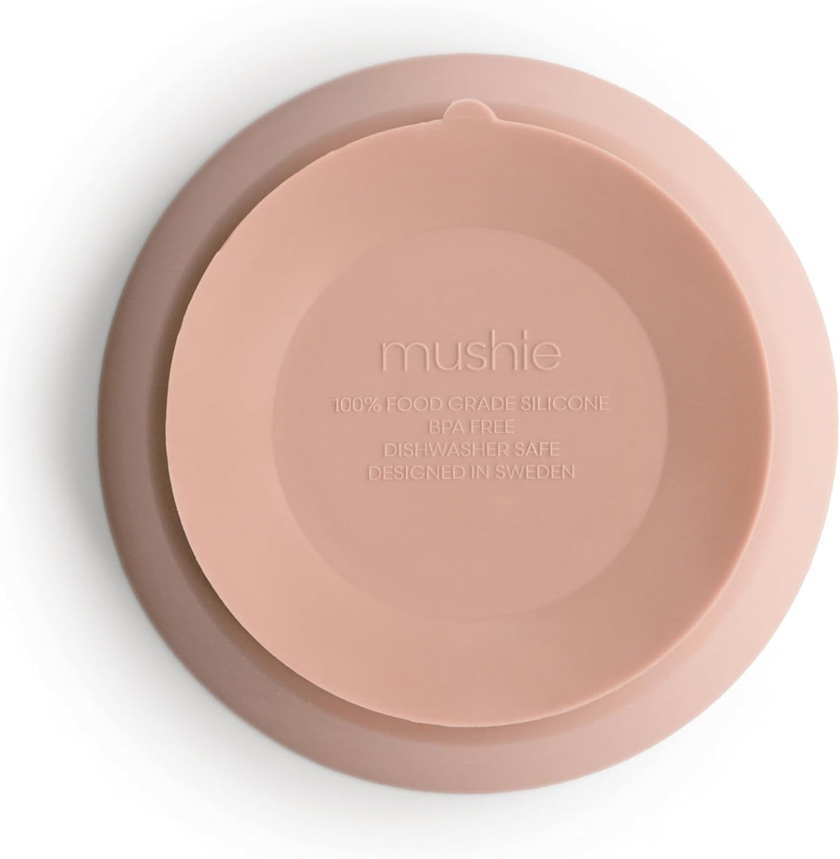 MUSHIE - Silicone Suction Bowl - Blush MUSHIE - Silicone Suction Bowl - Blush