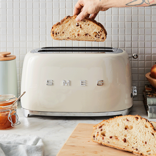 Smeg Extra-Wide 2-Slot Toaster Pastel Green — BambiniJO Jordan