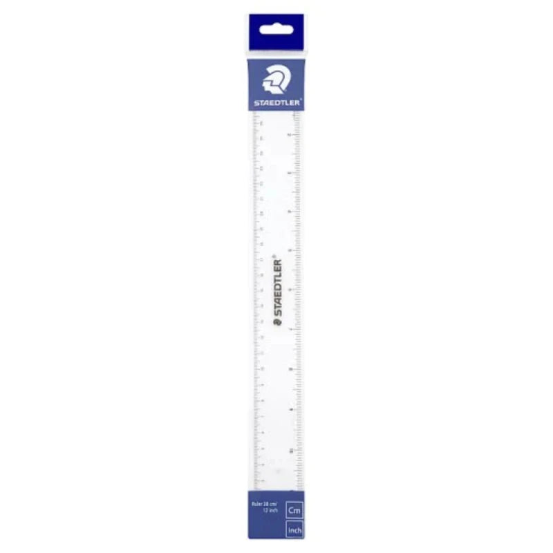 Staedtler transparent plastic ruler 30cm