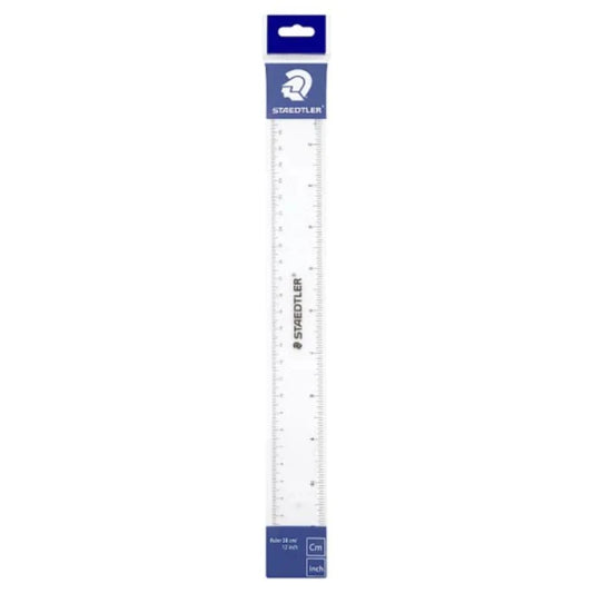 Staedtler transparent plastic ruler 30cm
