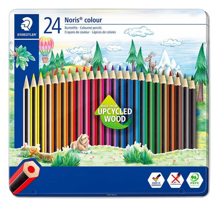 Staedtler - 24 Colored Pencils | Metal Box Staedtler - 24 Colored Pencils | Metal Box