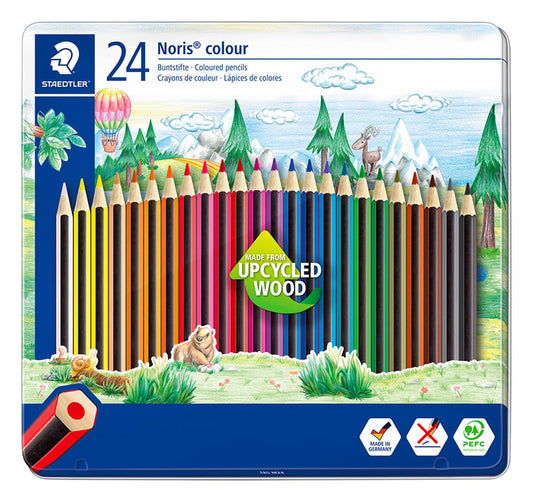 Staedtler - 24 Colored Pencils | Metal Box