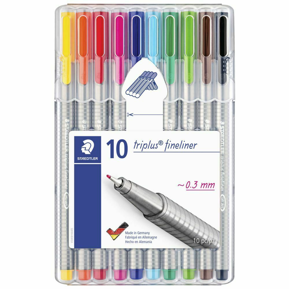 Staedtler- Triplus Fineliner 0.3mm - Pack of 10 Staedtler- Triplus Fineliner 0.3mm - Pack of 10